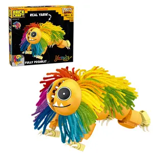 Brickcraft Poppy Playtime Yarnaby Building Set, 268-Piece Posable Lion Figure with Real Yarn Mane for Kids & Adults 8+