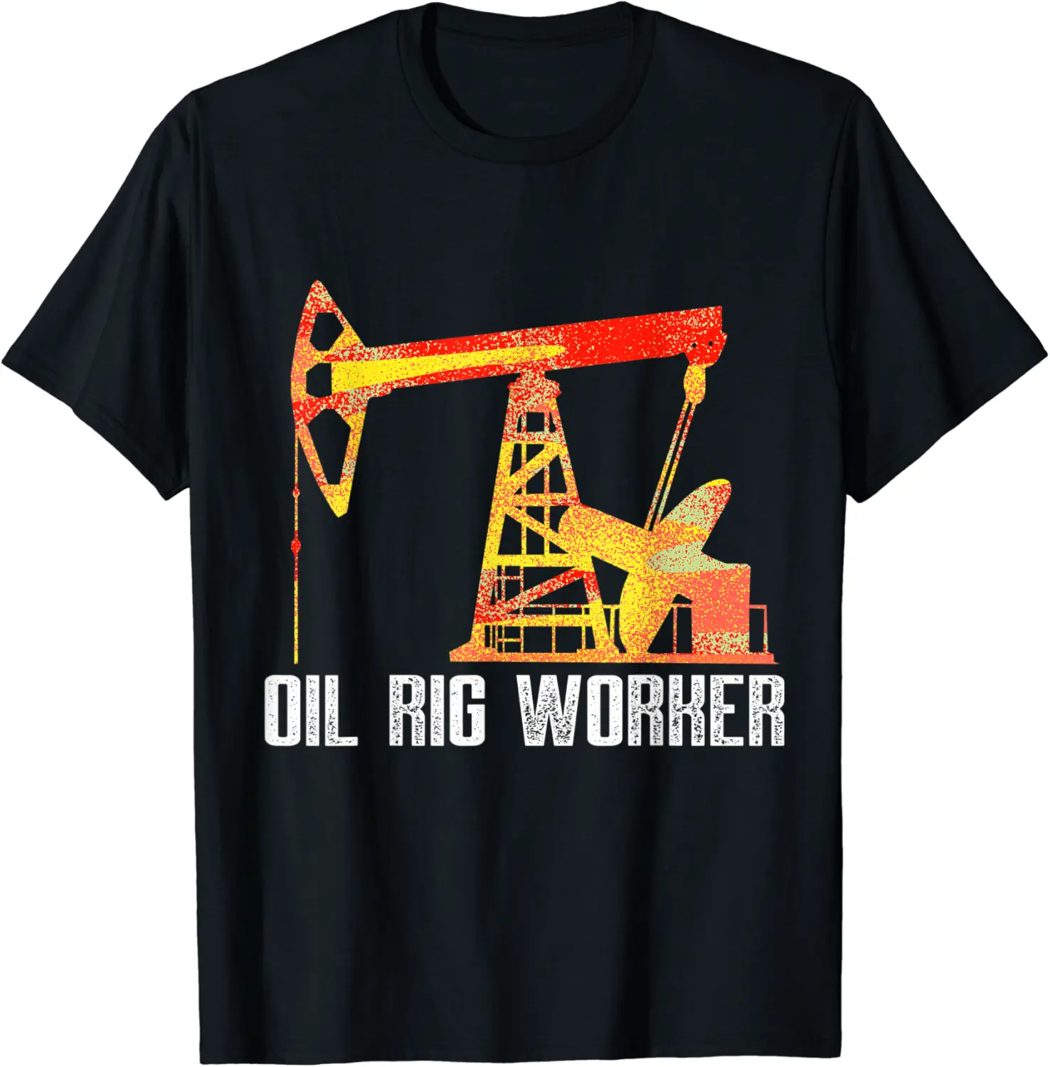 Oil Rig Worker Retro Drill USA American Gas Oilfield T-Shirt - Autumnsc Shop 39B07YZX12BW