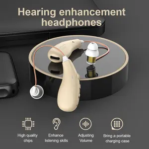 Lightweight Dual Ear Hanging Hearing Aids, No Prescription Needed, High Definition Sound Quality, Elderly Hearing Aid Preferred Choice