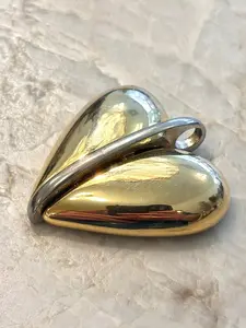 Pierre Cardin | Mixed Metal Heart Pendant (Vintage)