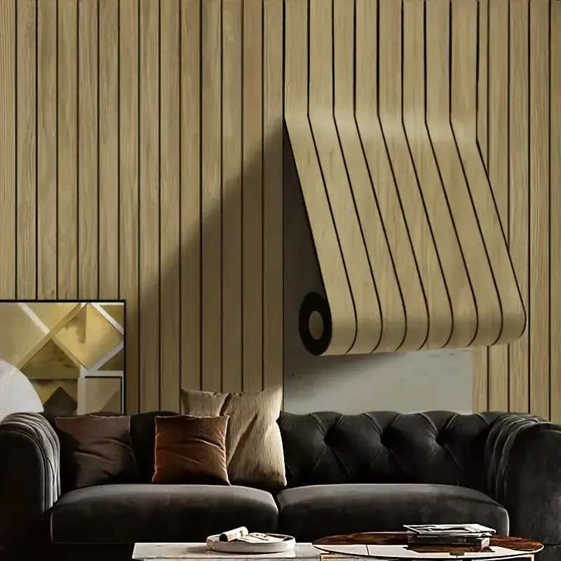 Self-Adhesive Removable Wood Grain Wallpaper Roll, High-Quality PVC Wall Paper for Walls Cabinets Doors, Easy Clean DIY Project