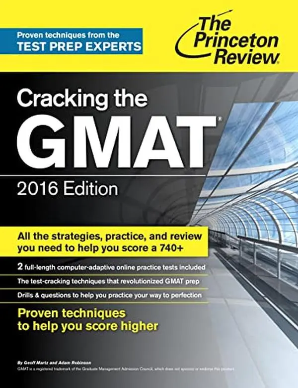 USED-Cracking the GMAT with 2 Computer-Adaptive Practice Tests, 2016 Edition (Graduate School Test Preparation) by Princeton Review (Paperback)