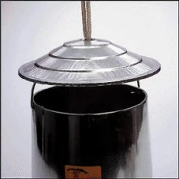 MILLER 407895 Metal Hanging Feeder Cover, Fits 12, 30, 40 Tubes and 40 lb Tubes, Keeps Feed Dry, Prevents Roosting