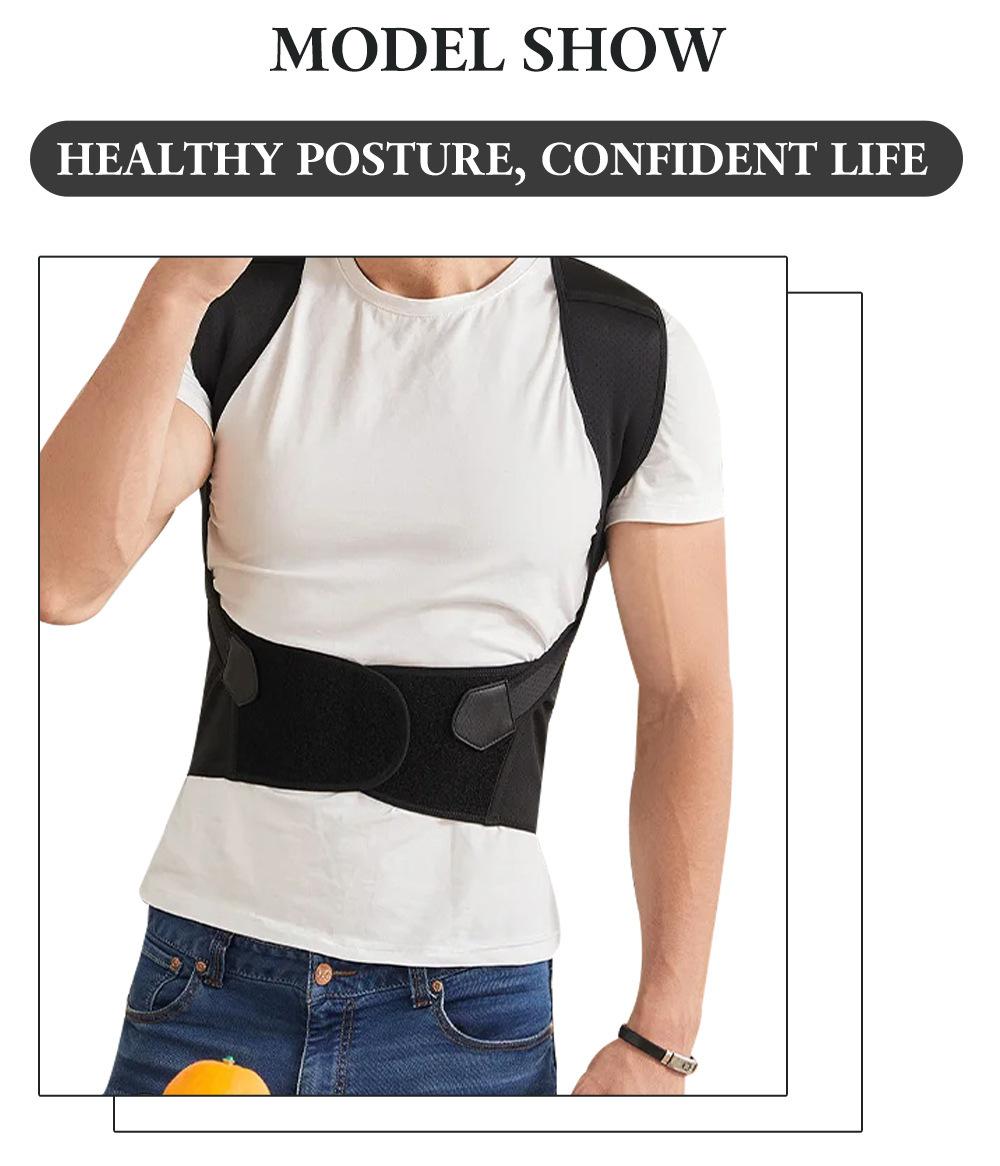 Unisex Waist & Back Support, Daily Posture Wear, Smooth Body Contour, No-Roll Comfort Style
