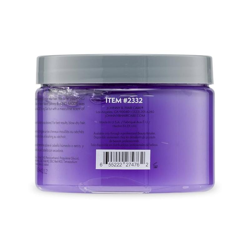 JOHNNY B King Mode Styling Gel - Royal Performance, Masculine Scent, All-Day Hold, Original MODE Formula, Haircare Gel