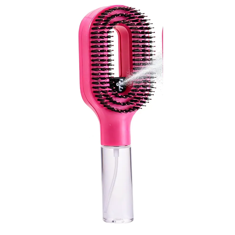 Hair Brush with Water Spray - 2-in-1 Detangler Brush for Frizz Control (new)