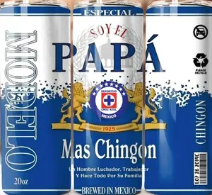 Padre Papa Cruz Azul Tumbler 20oz Cup Mug w/ Straw (great for fathers day) Champion 2026