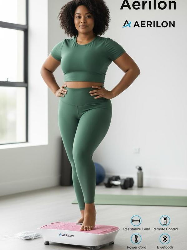 Aerilon Multi Functional Vibration Plate Exercise Machine with Sleek Design For Full Body Workout Home Gym Fitness Equipment