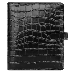 Franklin Planner Grace Leather Snap Binder Classic Black