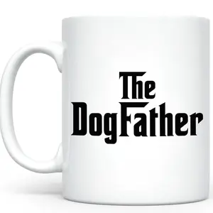 Funny The Dog Father Ceramic Mug, Humor Coffee Mug For Dog Dad, Dog Lover Tea Cup For Daddy, Funny Gift For Dad