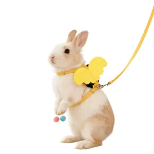 Rabbit angel leash anti-break free pet go out artifact slip baby rabbit guinea pig chinchilla chain