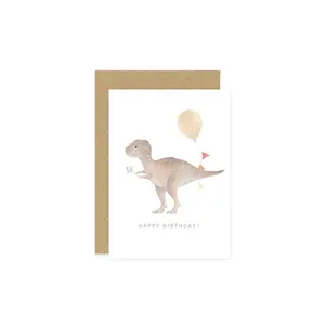 Children's Dinosaur Birthday Card | T-Rex Birthday Card