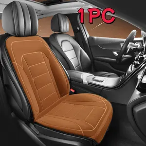 Winter Car Heated Plush Seat Cushion Backrest Set, Full-Set Vehicle Warmth 12V/24v, Quick Heat Seat Pad for Cold Weather Car Seats Cover