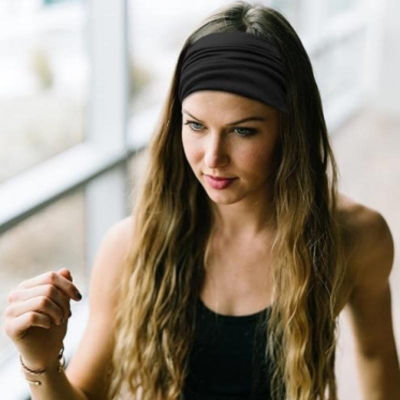 6 Packs Bow Headbands for Women, Wide Head Bands for Women's Hair Non Slip Soft Elastic Hair Bands Headband, African Thick Workout Gym Turban Bandanas Head Wraps Hair Accessories