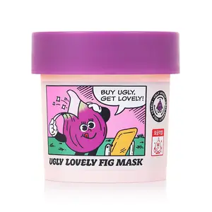 UGLY LOVELY - Fig Mask 100ml | PORE-SHRINKING FACIAL SCRUB MADE WITH UPCYCLED FIGS, VEGAN & SUSTAINABLE KOREAN SKINCARE