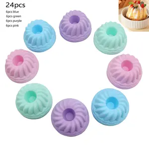 Silicone Baking Molds Set, Reusable Non-Stick Cake Pans, High Heat Resistant, Dishwasher Safe, Perfect for Baking & Kitchen Use