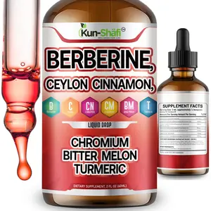 Liquid Drop Metabolism Support Formula with Berberine & Ceylon Cinnamon | Daily Wellness Drops | Fast Absorption | Free 3-Day Delivery USA