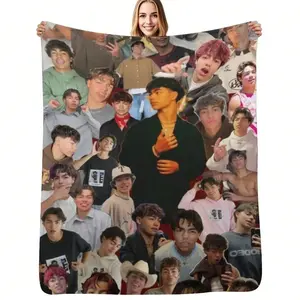 Malachi Barton Anime-Themed Flannel Blanket - Soft All-Season Throw With Vibrant Print, Mixed Colors For Home, Office  Soft and lightweight, a must-have for every family