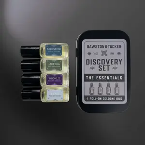 The Essentials Discovery Sampler Set - Cologne Samples for Men 4 pack