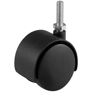 Shepherd Hardware 9733 2 in. Twin Wheel Stem Caster- Black