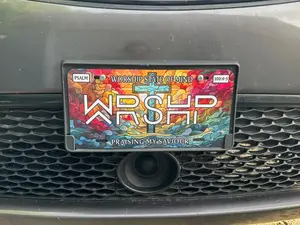 Worship Front License Plate