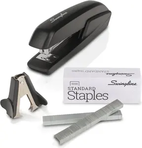 Stapler Value Pack, 20 Sheet Capacity, Jam Free, includes Standard Stapler, 5000 Staples and Staple Remover, Black (54551)