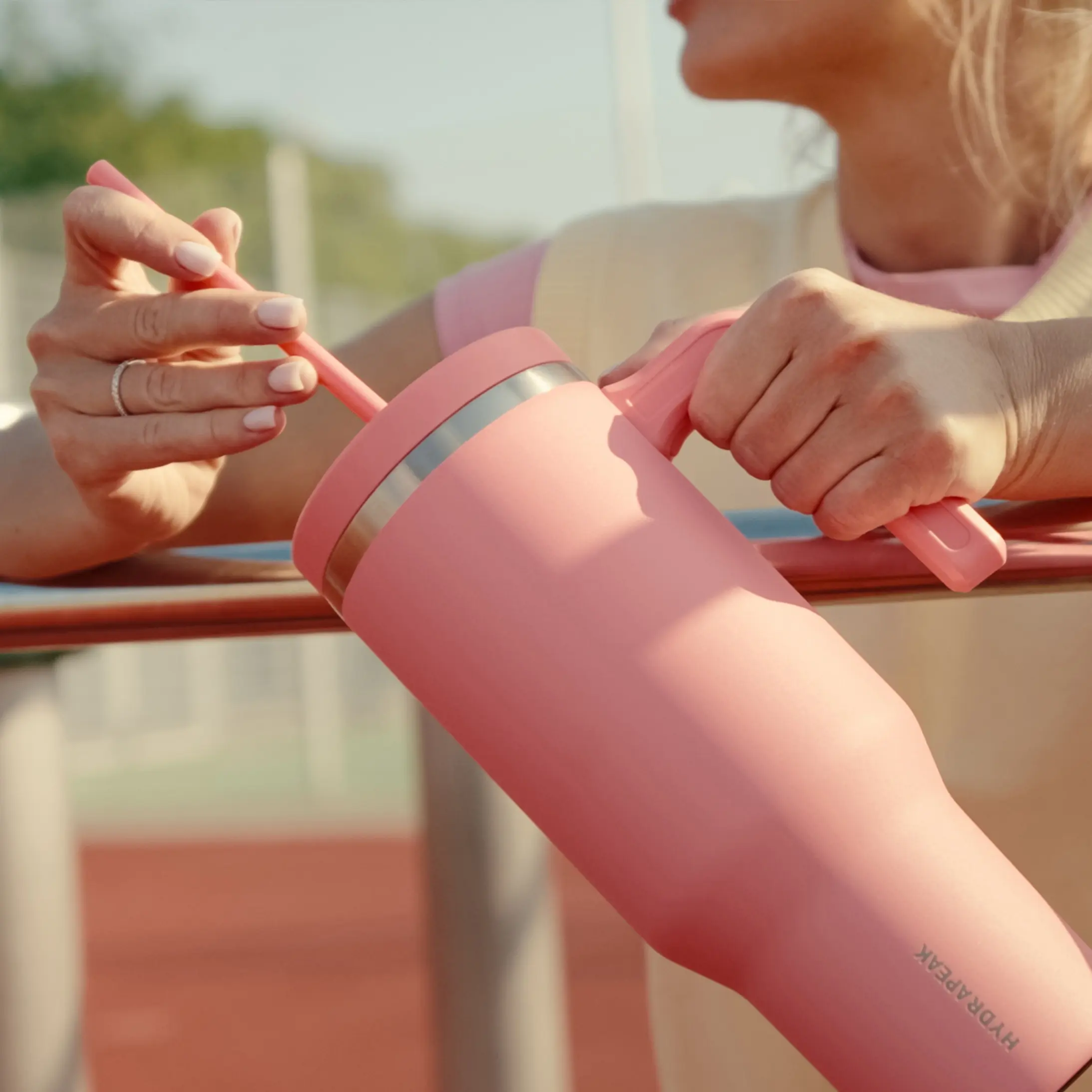 HYDRAPEAK Voyager 40oz Stainless Steel Tumbler with Handle, Insulated Water Bottle with Straw & Lid, Reusable Travel Mug Flask - Containers HYDRAPEAK Voyager 40oz Stainless Steel Tumbler with Handle, Insulated Water Bottle with Straw & Lid, Reusable Travel Mug Flask - Containers