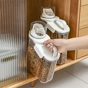 Sealed tank, grain storage box, food grade, kitchen hand-held rice bucket, household insect-proof and moisture-proof flour storage tank
