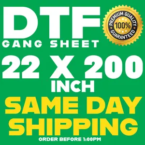 DTF Print 22 x200 Soft Transfers, Premium Quality, Fast Shipping