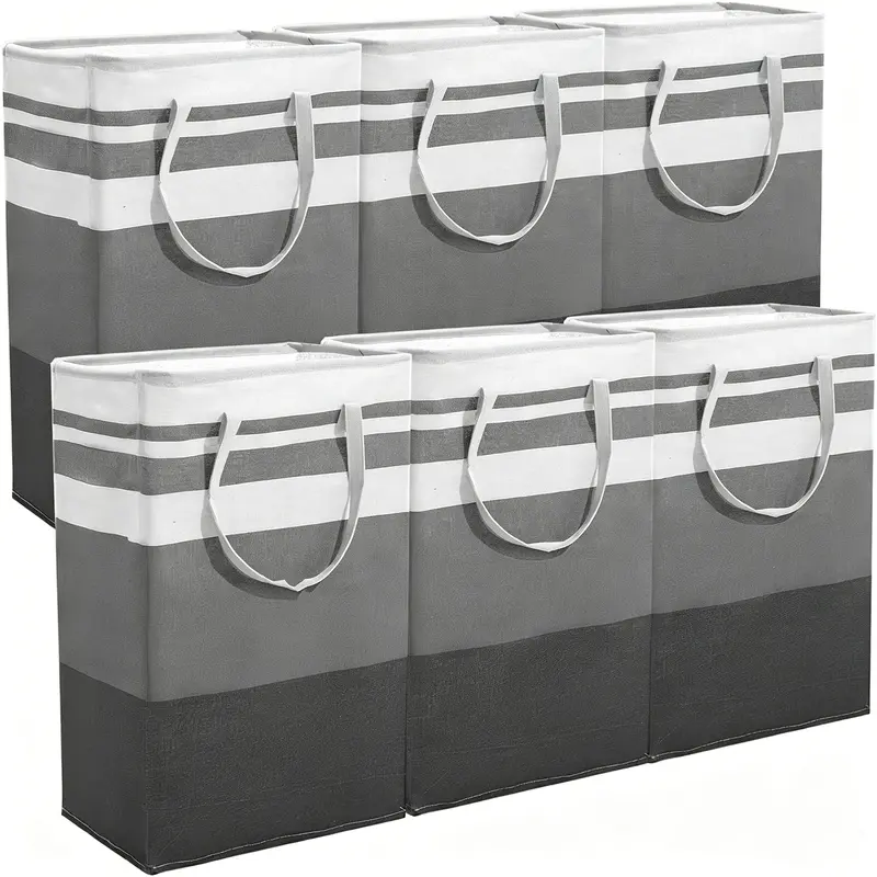 Laundry bag waterproof independent foldable high-leg laundry basket with extended handle laundry basket 6 pieces