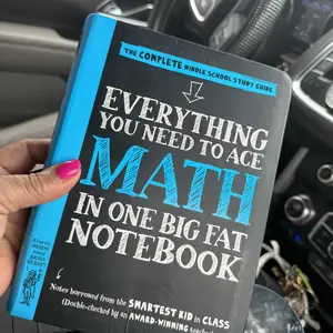 Used Back to School Book - Everything You Need to Ace Math in 1 Big Fat Notebook: The Complete Middle School Study Guide, Definitions Explained, Expressions and Equations, Coordinate Plane and Functions by Workman Publishing (Paperback, English), Books