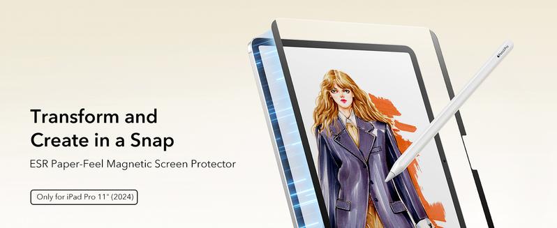 ESR Screen Protector for iPad Air 11"/13"&iPad Pro 11"/13"&iPad A16 11/10, Bubble-Free, Easy Installation, 9H Tempered Glass Film with UltraFit Tray ESR Screen Protector for iPad Air 11"/13"&iPad Pro 11"/13"&iPad A16 11/10, Bubble-Free, Easy Installation, 9H Tempered Glass Film with UltraFit Tray