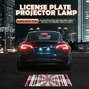 License Plate Lights Canbus Free Error For Tesla Logo Model 3 Tesla Model Y Car Taillights Reverse Lamp Lightfast Logo Light