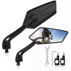 2Pcs Bike Mirror M-T-B Road 22-25mm Handlebar Bicycle Rear View Glass Cycling