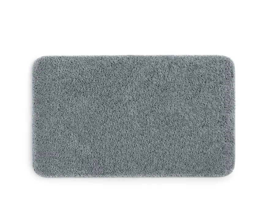 Basic Polyester 24" x 40" Large Bath Rug, Grey
