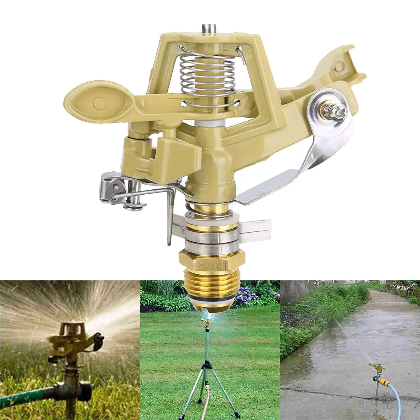 360 Degree Automatic Garden Sprinkler System, Outdoor Water Sprinkler, Sprinklers for Yard, Adjustable Agricultural Spray Arm for Efficient Irrigation and Watering, Ideal for Landscaping, Automatic Watering Devices, Watering Systems