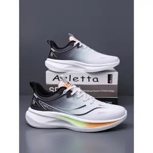 Men's Athletic Running Shoes, Breathable Comfortable Sporty Design, Shock Absorbing Midsole, Ideal for Indoor Outdoor Activities