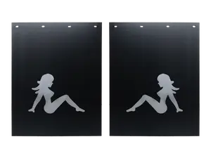 Sitting Lady Mud Flap LEFT & RIGHT 24" x 30" 1 PAIR