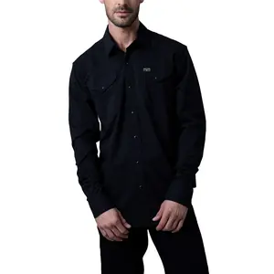 Kimes Ranch Men's Blackout Black Dress Shirt MDS0000022-BK001