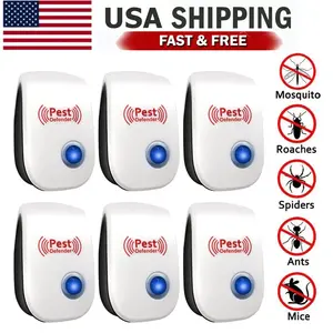 Ultrasonic Pest Control Repeller – Electronic Plug-In Indoor Insect & Rodent Repellent for Roaches, Ants, Spiders, Mosquitoes & Mice