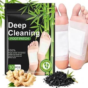 Herbal Foot Care Pads,Ginger & Bamboo – Natural Cleansing,Nighttime Relaxation,Promoting Sleeping