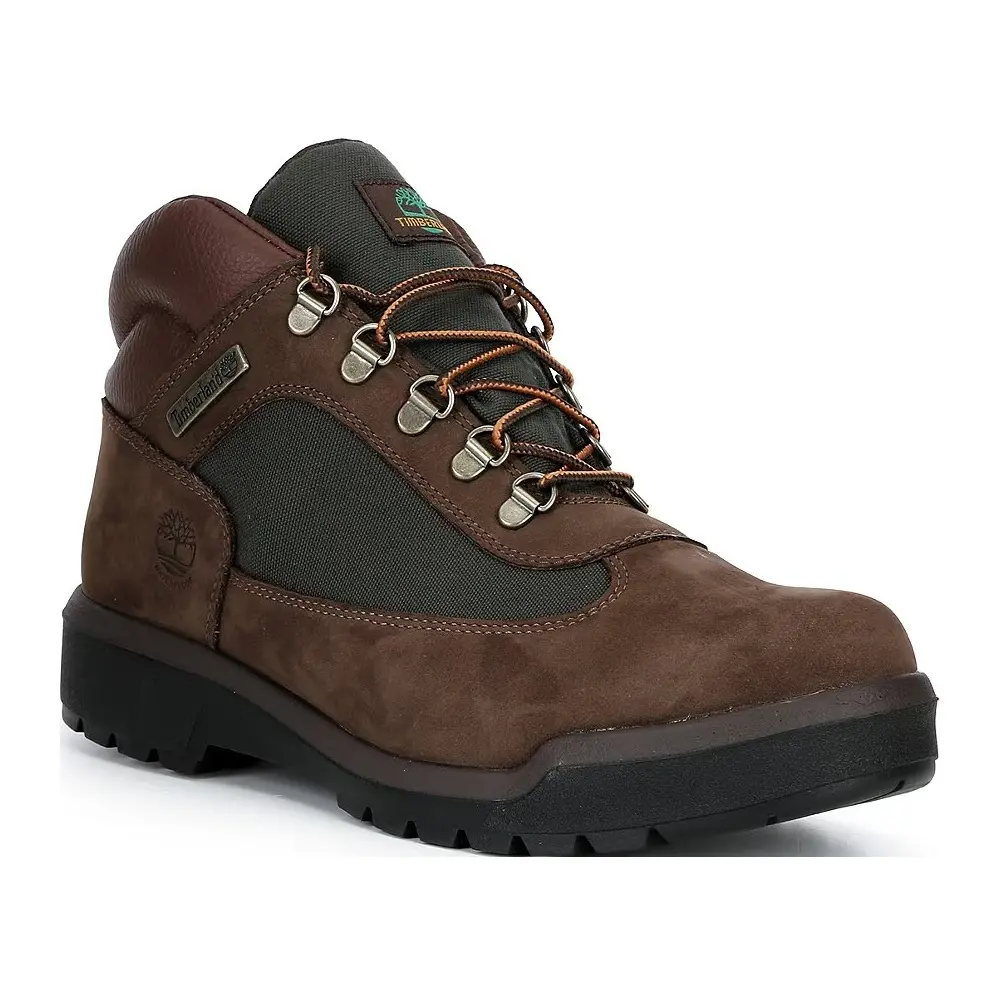 Men's Timberland Waterproof Field Boot Dark Brown Nubuck (TB0A42SG W07)