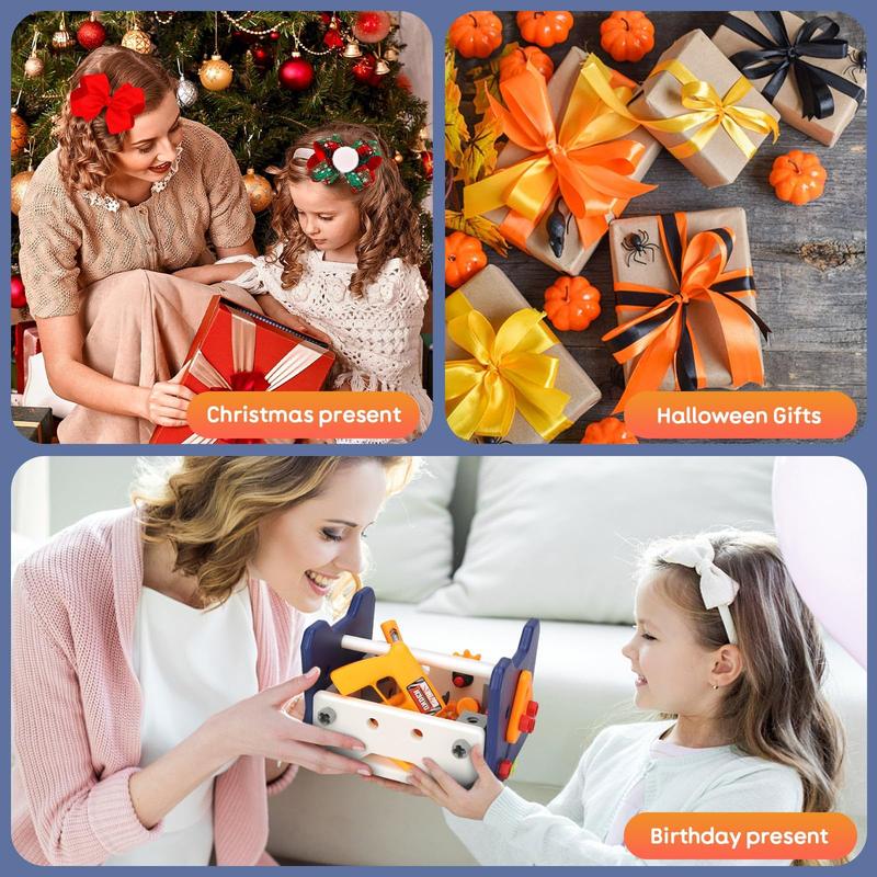 Kids Tool Set - Toddler Tool Kit with Drill, Includes Construction Toys for Boys & Girls Ages 3-6, Ideal for Christmas and Birthday Gifts