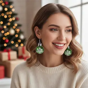 Christmas Color Oil Drop  Earrings