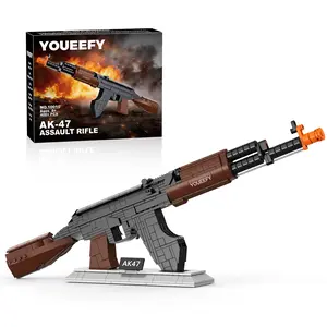 1:2 AK47 Building Block Sets, decor Model Building Bricks Kit, Unique Collection Toys Gifts for Teens and Adults, Stress Relief Toy