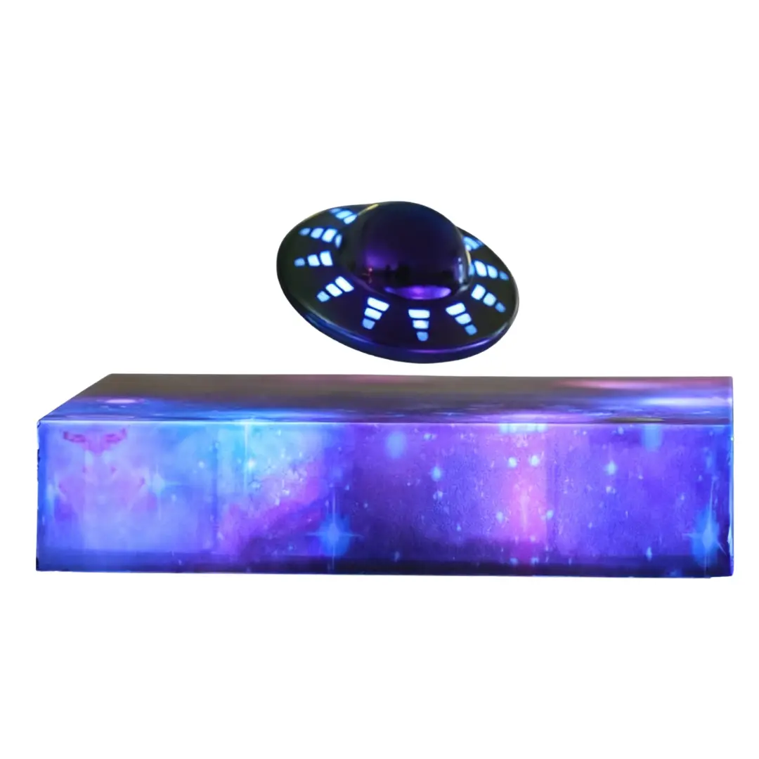 MAGECMOON Magnetic Levitation UFO Light Touch Control Decoration Display Toy Gift Desk Bedroom Office Rotating Luminous RGB Galaxy Base Children Adult Boys Girls Father’s Day Birthday Gift Rgb Colorful Led Led Lamp