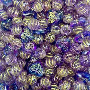 G. Glass Charm Mix 50ml per Order - Assorted Colors & Shapes for Crafting & Decor