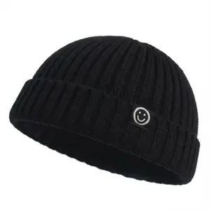 Fashion Hip Hop Beanie Knitted Hat Men Skullcap Women Winter Warm Brimless Baggy Melon Cap Cuff Docker Fisherman Beanies Hats