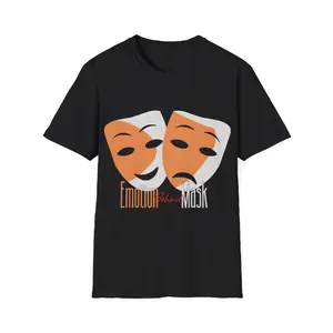 Theater Masks T-Shirt — Emotional Mask Drama Comedy Graphic Tee