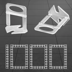 Tile Leveling System Clips 1/32", 1000 count Tile Leveler Spacers Clips for DIY & PRO Tile Layers, Easy To Disassemble,Tile Leveling System Tools for Wall/Floor Ceramic Tile and Stone Installation-White